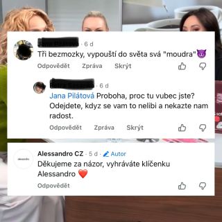 Tři BEZMOZKY 🧠🧠🧠… Paní Janě děkujeme za její názor a posíláme jí klíčenku. A co si myslíš o rozhovoru ty? Podívej se na...